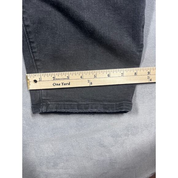 Lane Bryant Girlfriend Jeans Women 16 Black Signature Fit High Rise Straight Leg - Picture 8 of 8